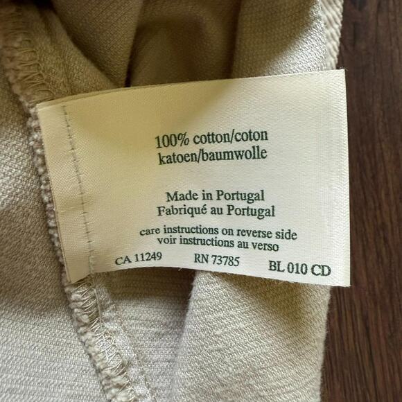 Laura Ashley Vintage Beige Corduroy Button-Up Shirt Made in Portugal L - Picture 6 of 7